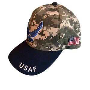 United States Air Force Digital Camo Strap Back Cap Embroidered Official License